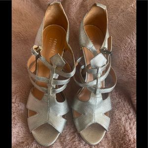 Edmundo Castillo Silver Heels Size 39